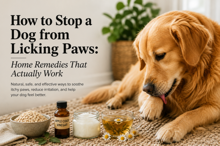 How to Stop a Dog from Licking Paws: Home Remedies That Actually Work